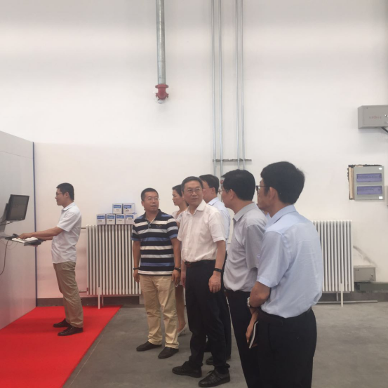 原机械研究院总院院长李新亚及胶州市副书记李晓光一行莅临我司参观考察